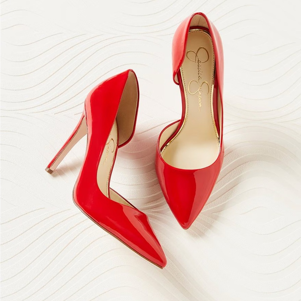 Jessica Simpson Red Patent Heels